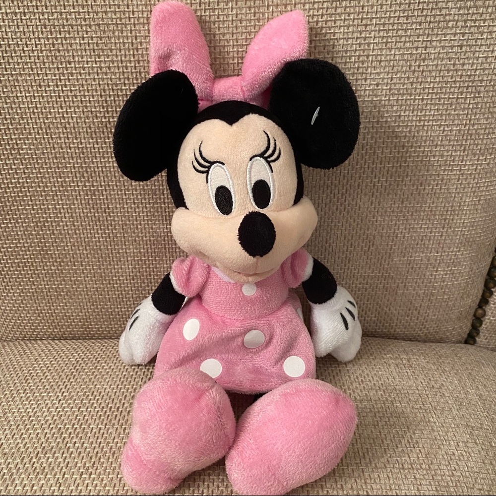 Disney Minnie Mouse‎ Plush Just Play 12" pink bow